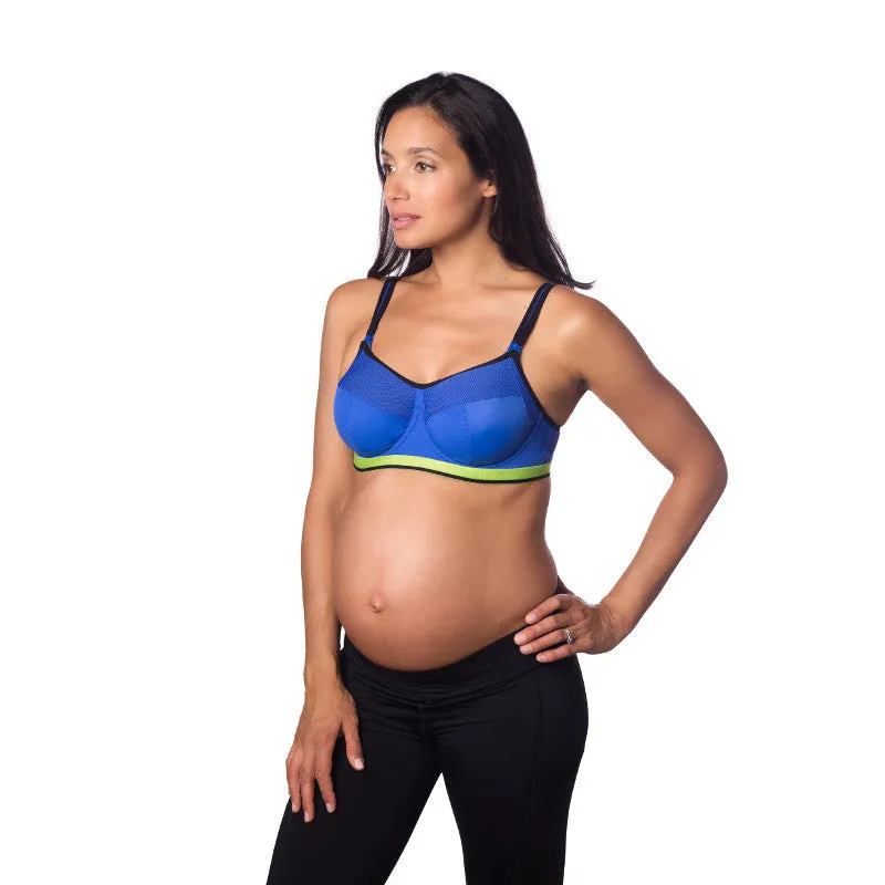 Activate Sports Nursing Maternity Bra Blue - Hotmilk