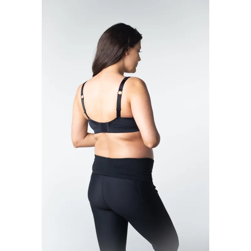 Balance Nursing Maternity Sports Bra Black - Hotmilk