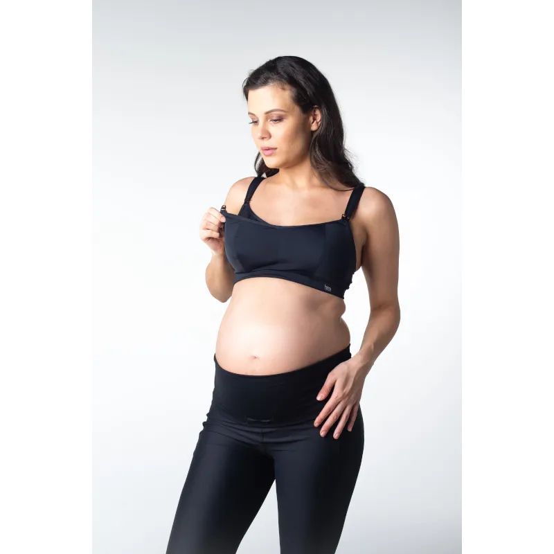 Balance Nursing Maternity Sports Bra Black - Hotmilk