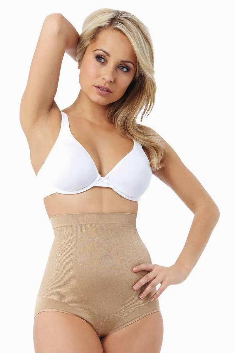 Belvia Slimming Tummy Control Shaping Briefs (Beige) Large