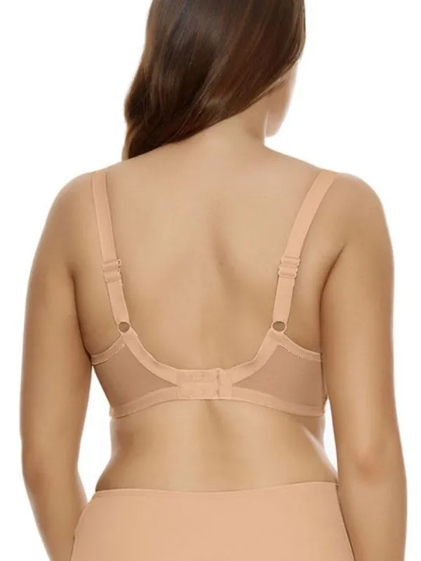 Bijou Banded Moulded Plunge T-Shirt Bra - Sand