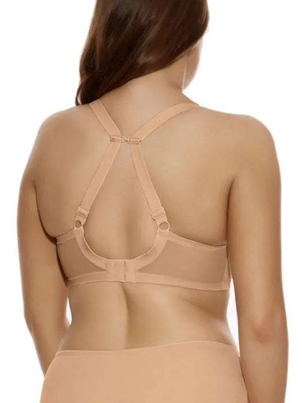 Bijou Banded Moulded Plunge T-Shirt Bra - Sand