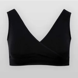 Black Non-Wired Plunge One Bra