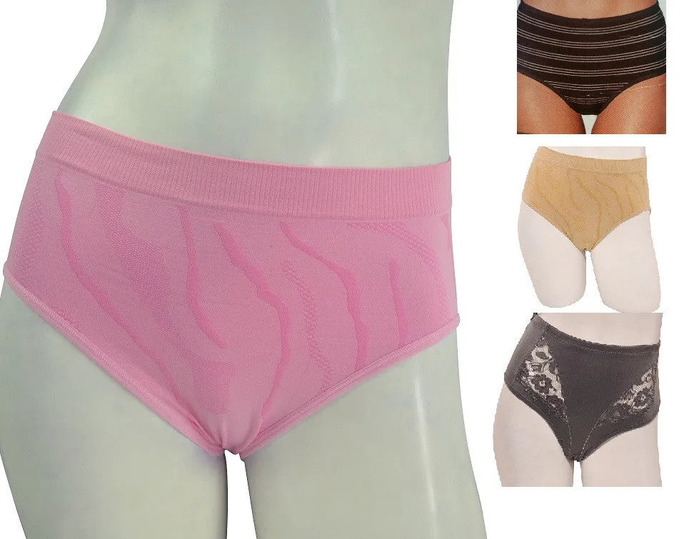 BONUS Women's Beautiful Assorted Briefs - Seamless, Microfiber, Lace   2 FREE BONUS BRIEFS