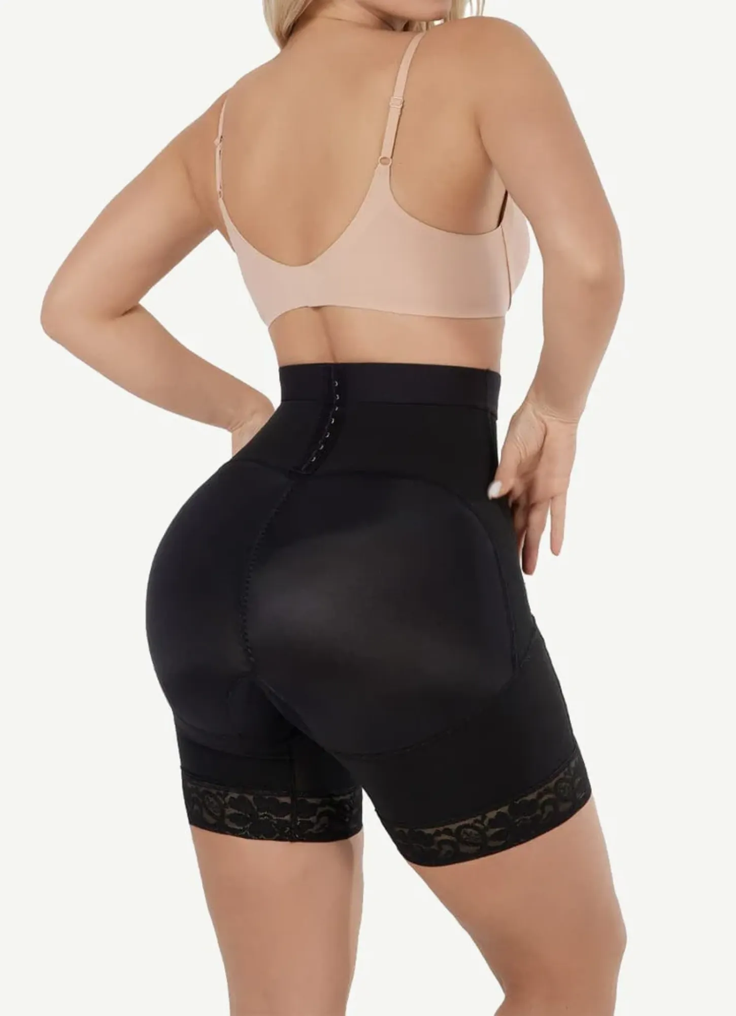 Butt Lifting Shapewear Shorts for Women - Removable Snatch Me Up Waist Trainer for lower Belly Fat