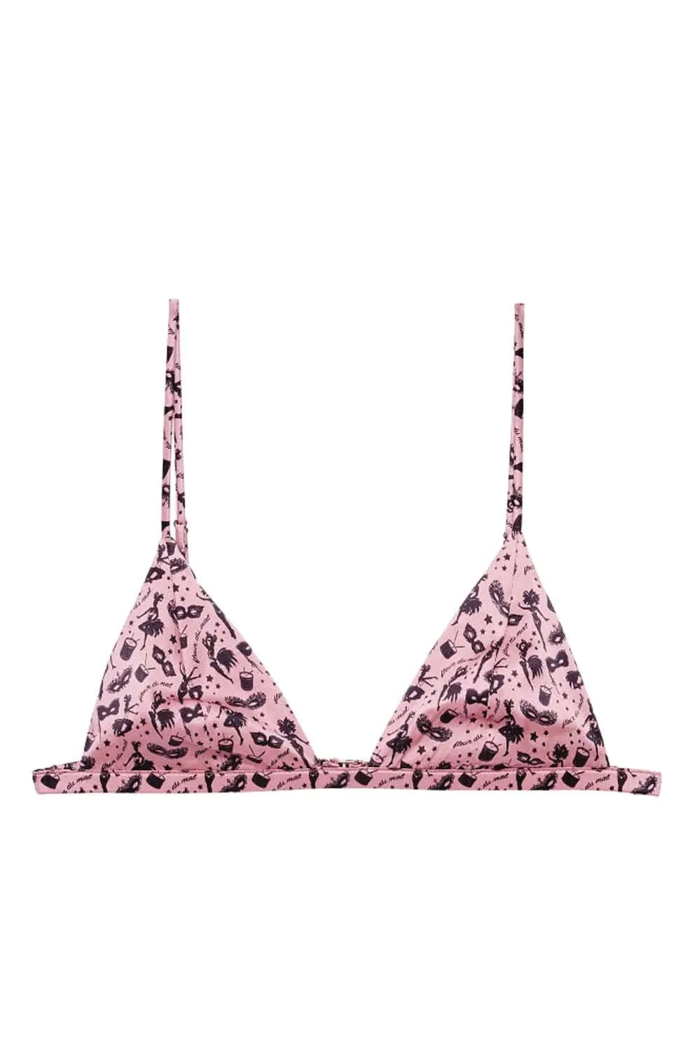 Carnival Print Triangle Bra