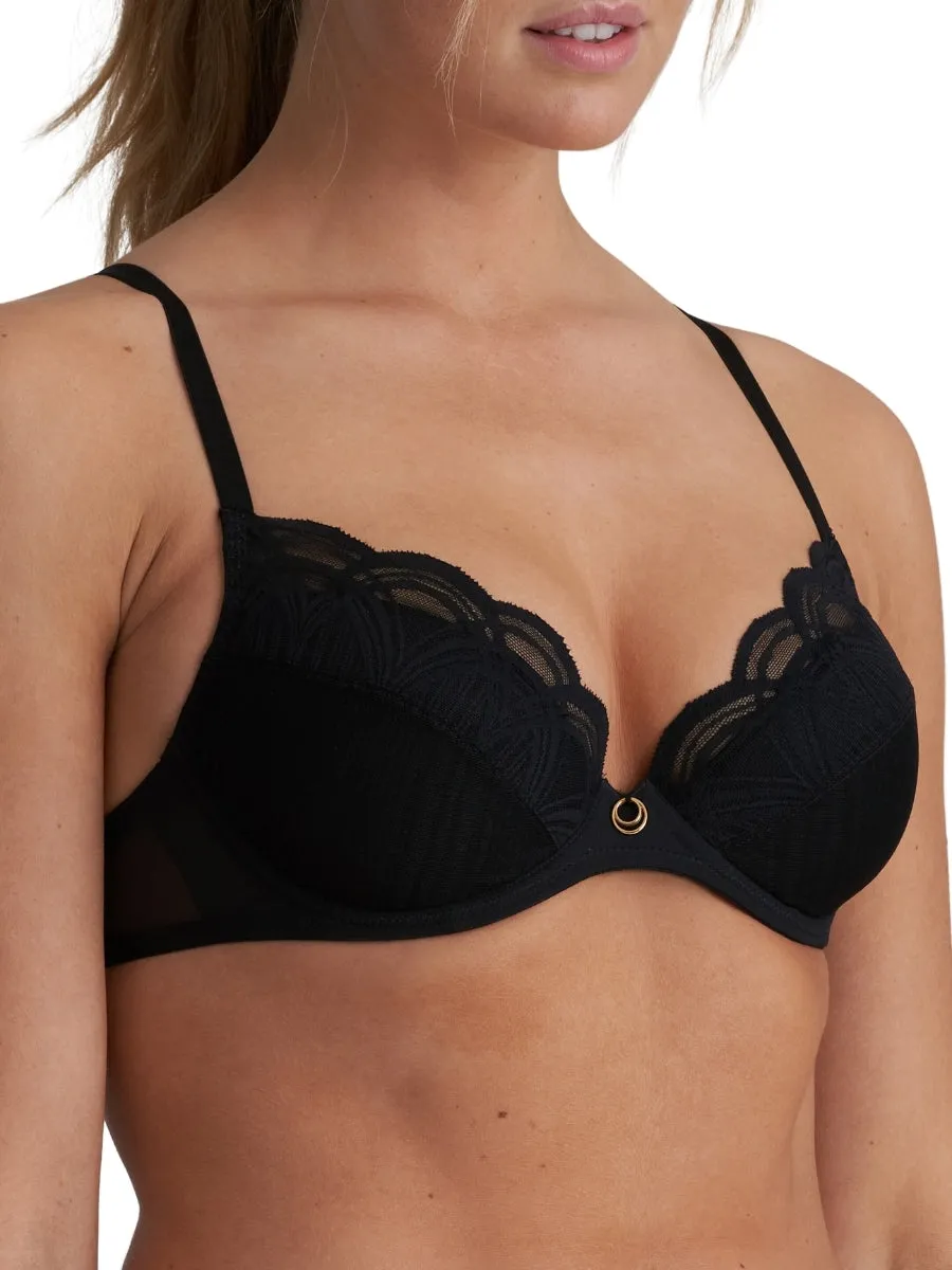 Cathia Push Up Bra - Black