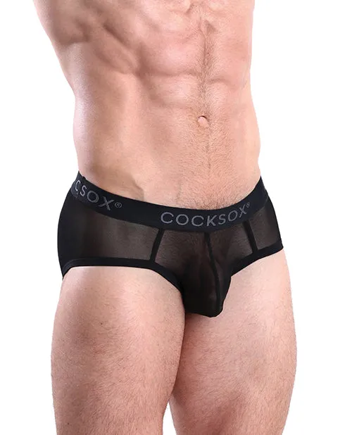 Cocksox Mesh Contour Pouch Sports Brief Black Shadow