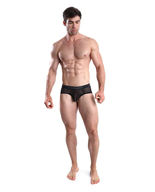 Cocksox Mesh Contour Pouch Sports Brief Black Shadow