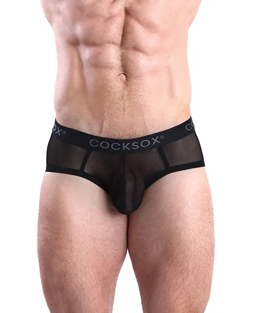 Cocksox Mesh Contour Pouch Sports Brief Black Shadow