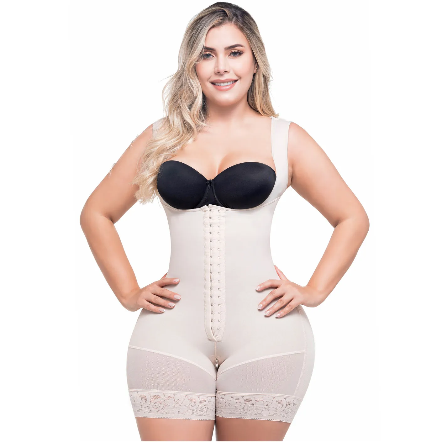 Colombian Tummy Control Short Shapewear Bodysuit Fajas Sonryse 211BF