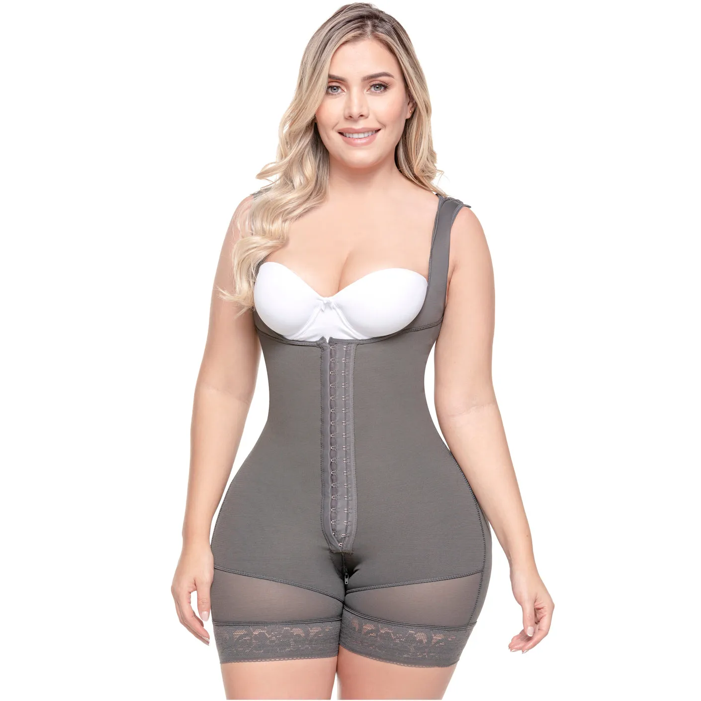 Colombian Tummy Control Short Shapewear Bodysuit Fajas Sonryse 211BF