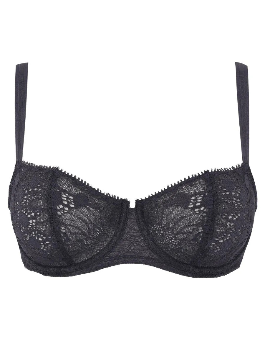 Day To Night Half Cup Bra - Deep Grey