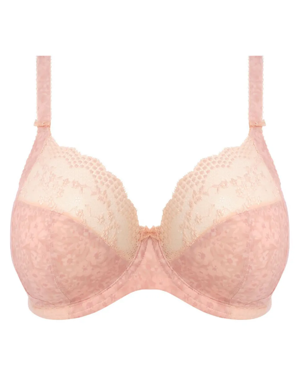 Elomi Lucie Underwire Plunge Bra Stretch Ballet Blush | Pale Blush Elomi Lucie Bra | Elomi Lucie Plunge Bra