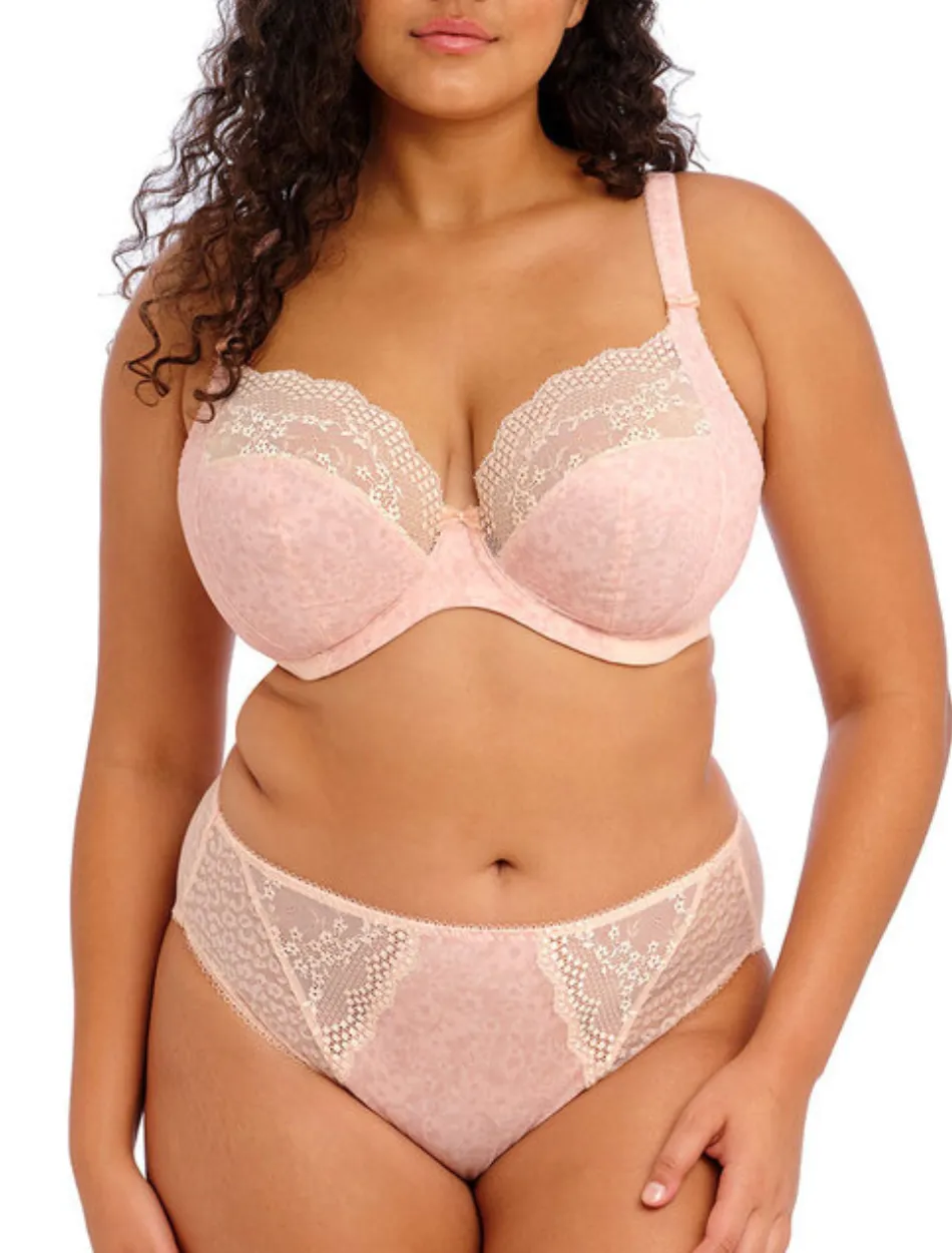 Elomi Lucie Underwire Plunge Bra Stretch Ballet Blush | Pale Blush Elomi Lucie Bra | Elomi Lucie Plunge Bra