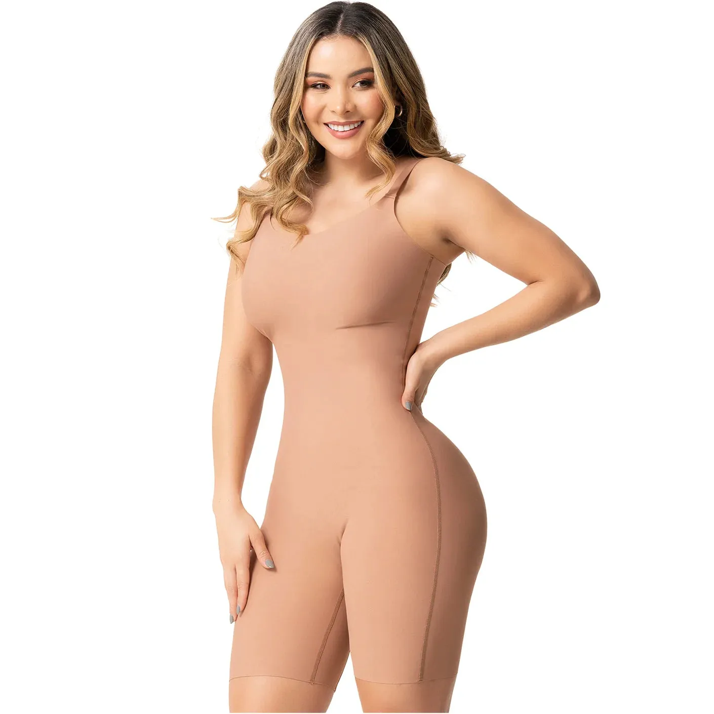 Fajas Colombianas Seamless Shapewear Buttlifter Tummy Control Jumpsuit Sonryse SP43NC