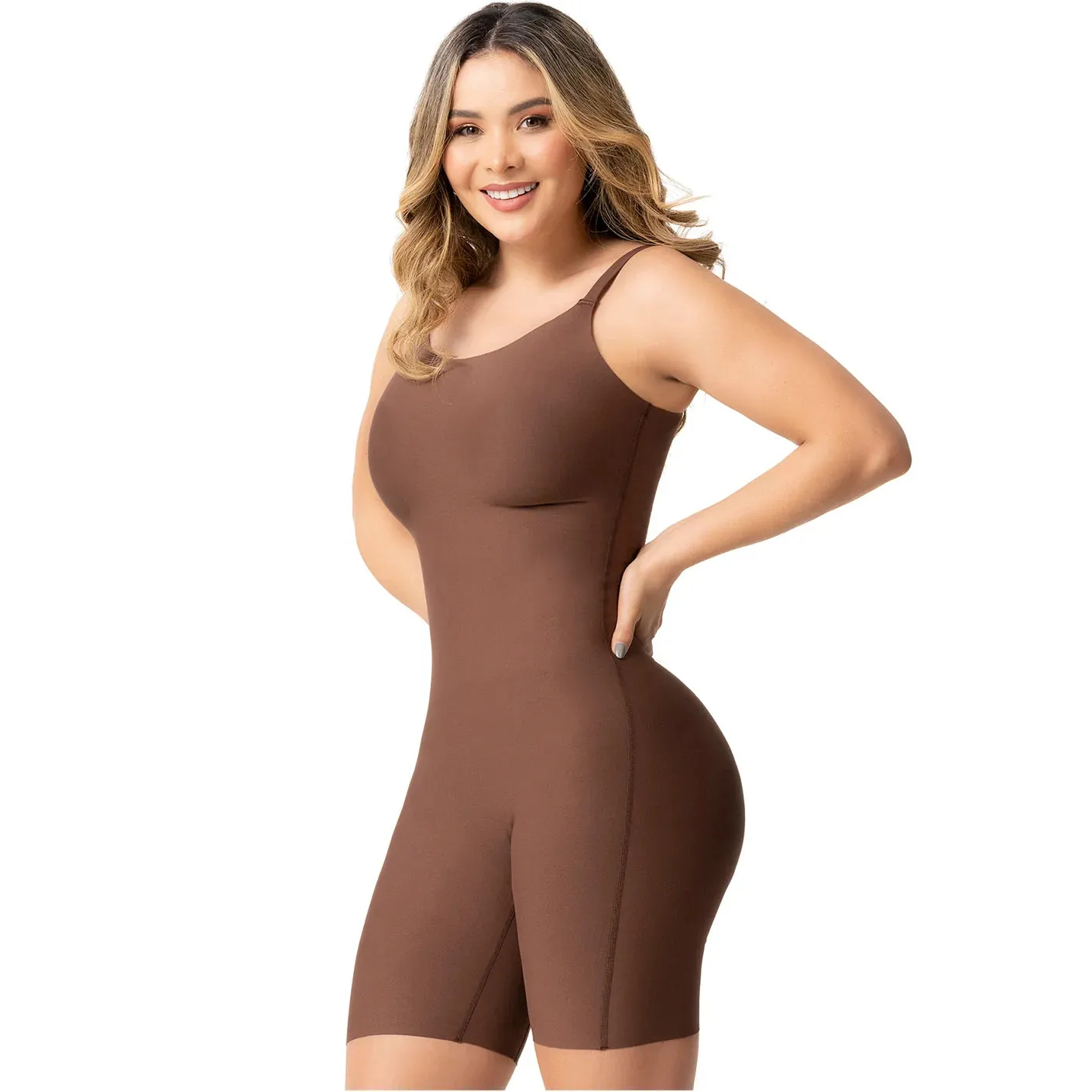 Fajas Colombianas Seamless Shapewear Buttlifter Tummy Control Jumpsuit Sonryse SP43NC