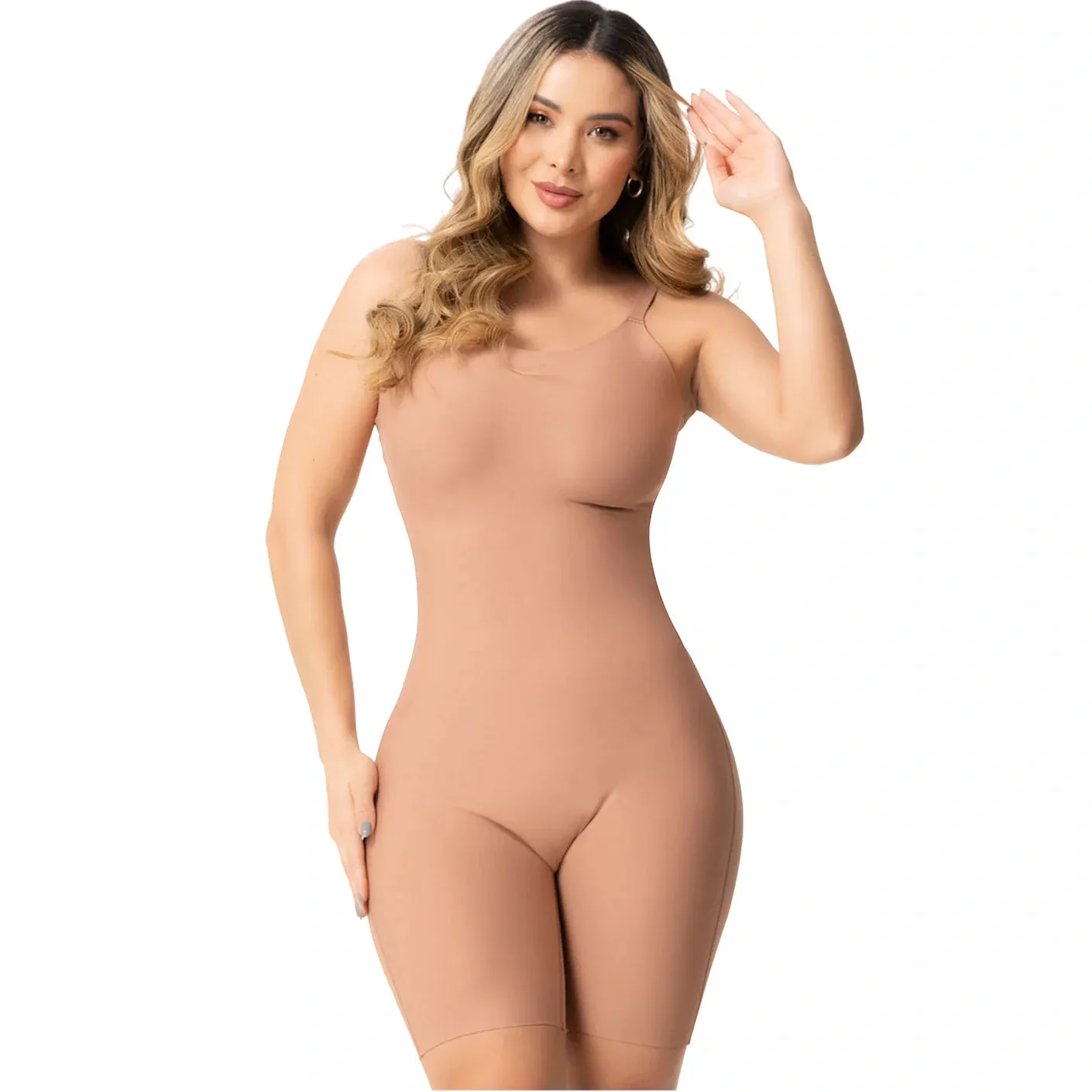 Fajas Colombianas Seamless Shapewear Buttlifter Tummy Control Jumpsuit Sonryse SP43NC