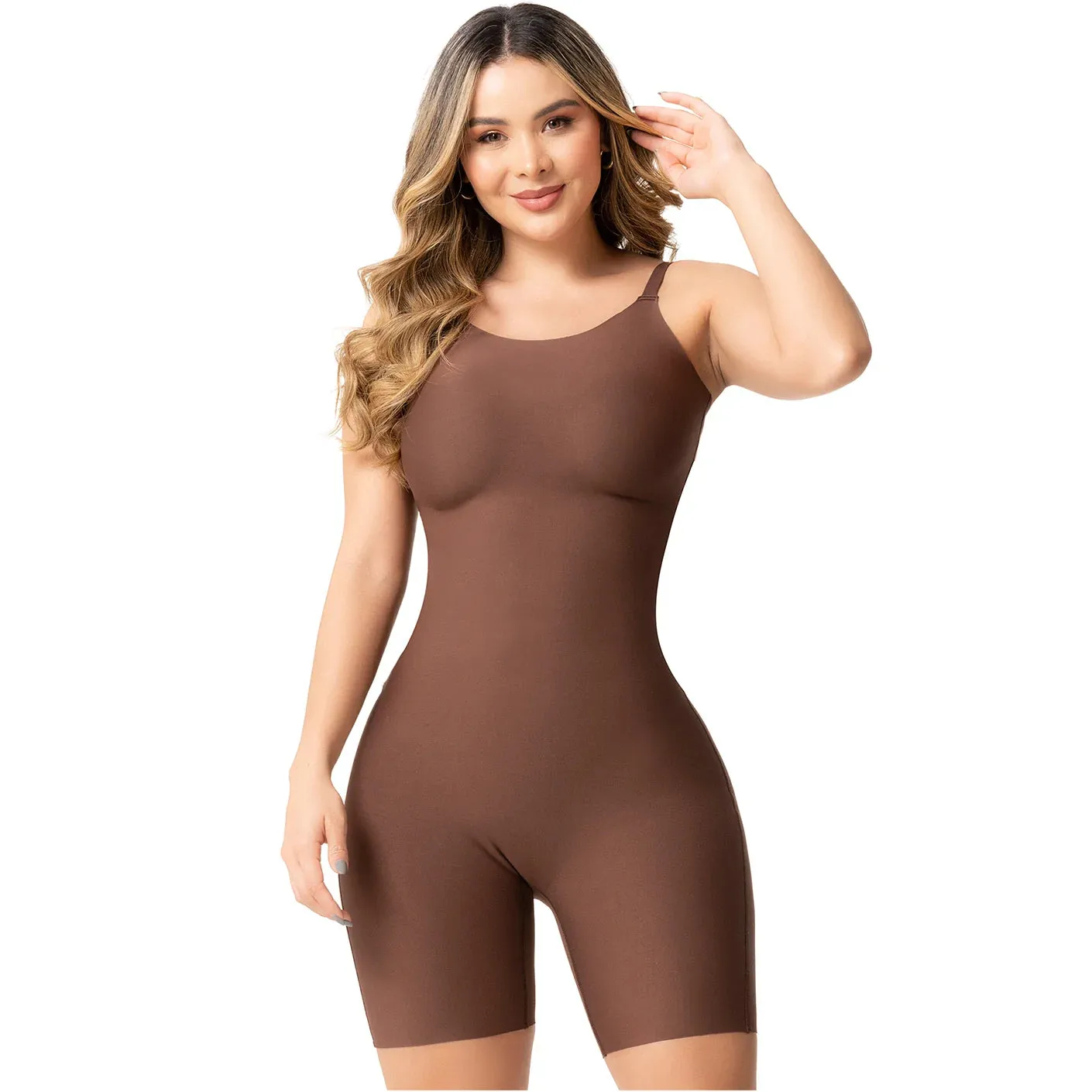 Fajas Colombianas Seamless Shapewear Buttlifter Tummy Control Jumpsuit Sonryse SP43NC