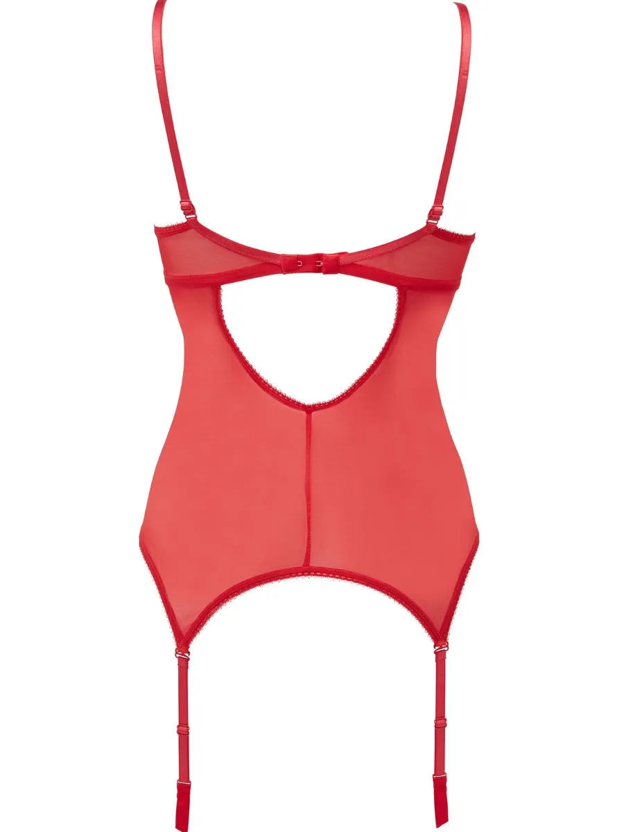 Fiesta Padded Plunge Basque - Fiesta Red