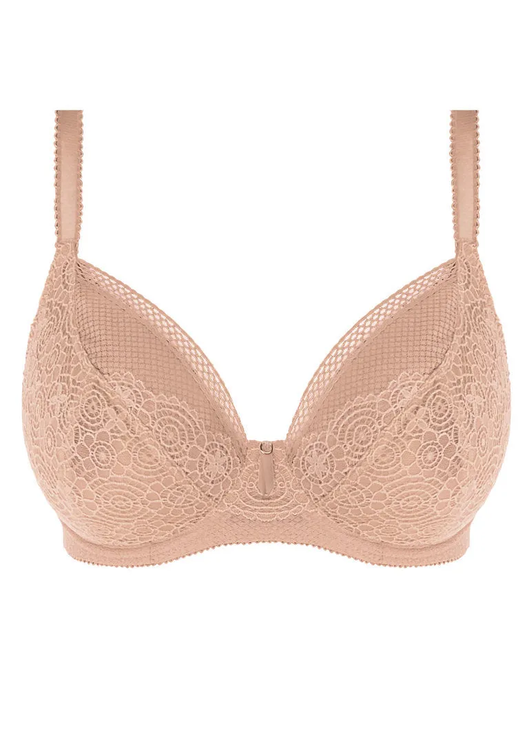 Freya Expression Underwire Plunge Bra, Natural Beige