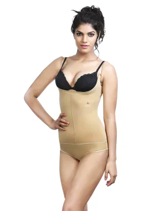 Full Body Bracer Shapewear with Transparent Straps for Women