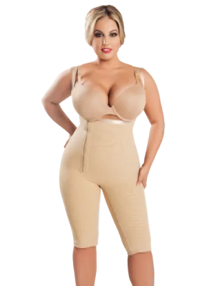 Full Body Shapewear Compression - Post Surgical Garments  – Long Beige