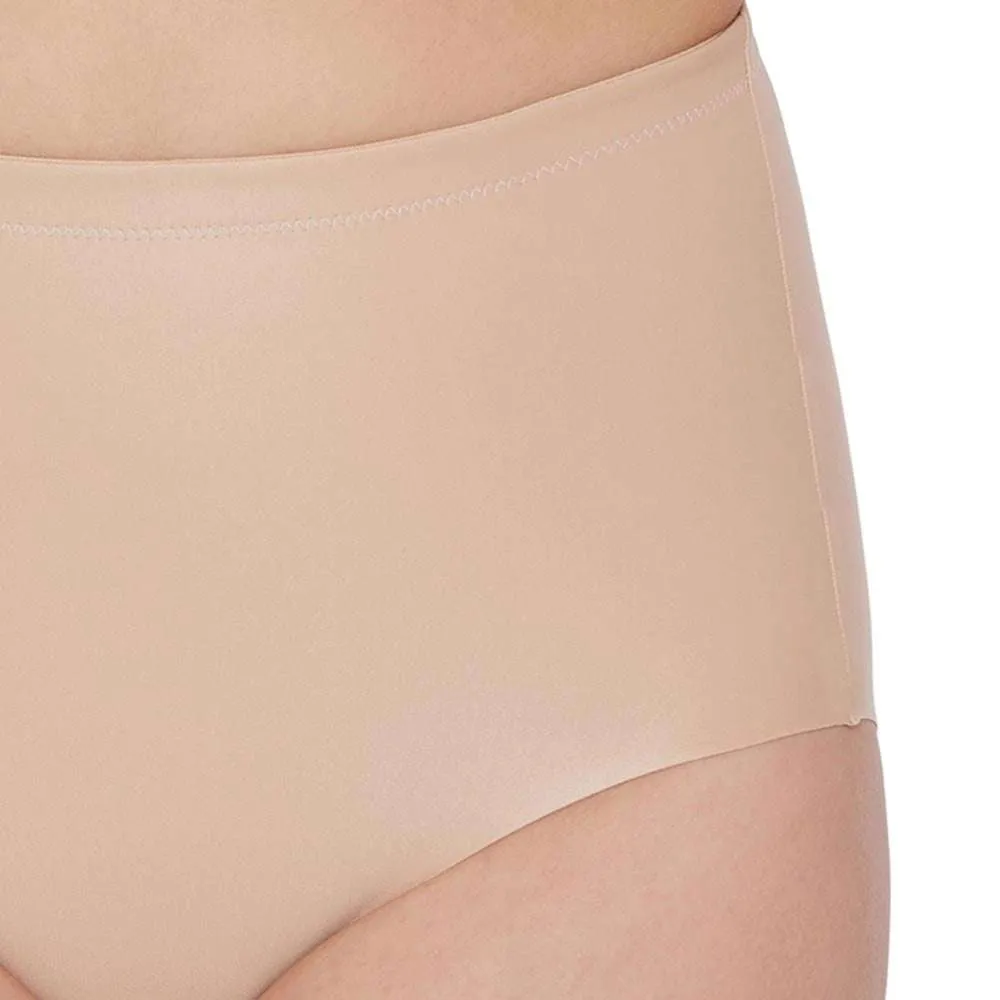 Girdle Collection  Mid Waist  Full Coverage Firm Control Seamless Thigh Shaper - Beige