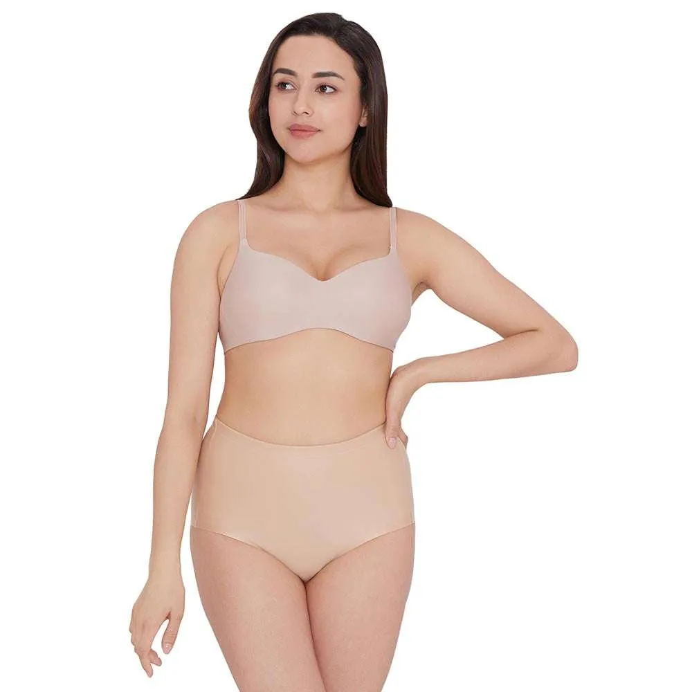 Girdle Collection  Mid Waist  Full Coverage Firm Control Seamless Thigh Shaper - Beige