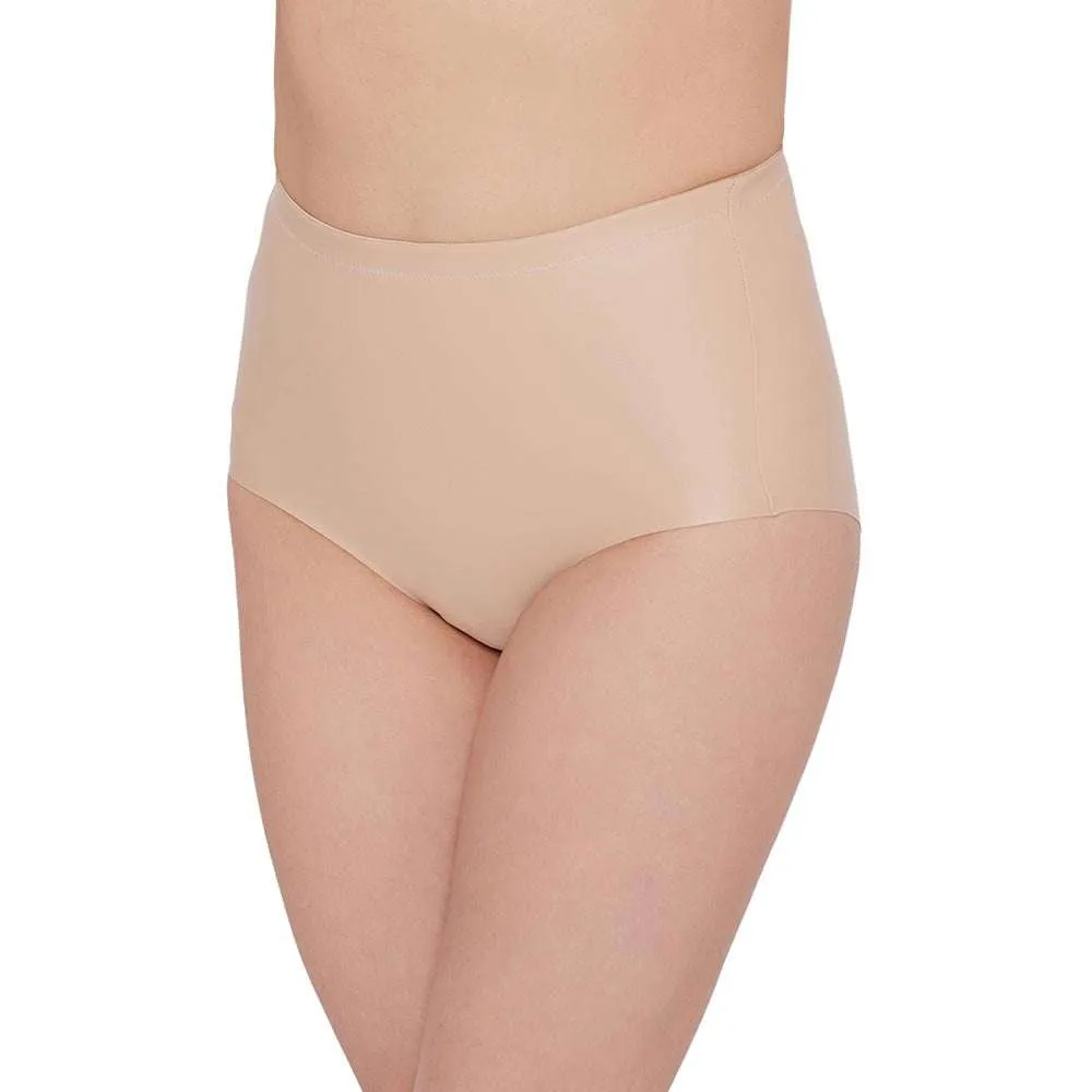 Girdle Collection  Mid Waist  Full Coverage Firm Control Seamless Thigh Shaper - Beige