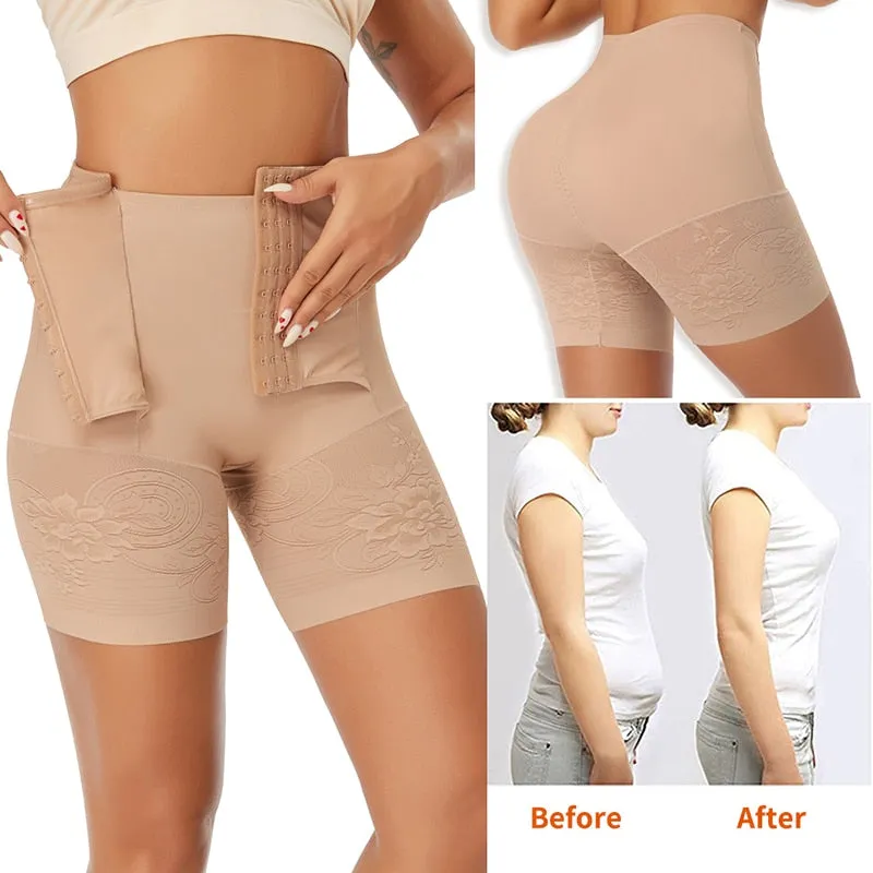 High Waist Body Shaper Butt Lifter Panties Firm Control Shapewear Boyshorts Waist Trainer Corset Underwear