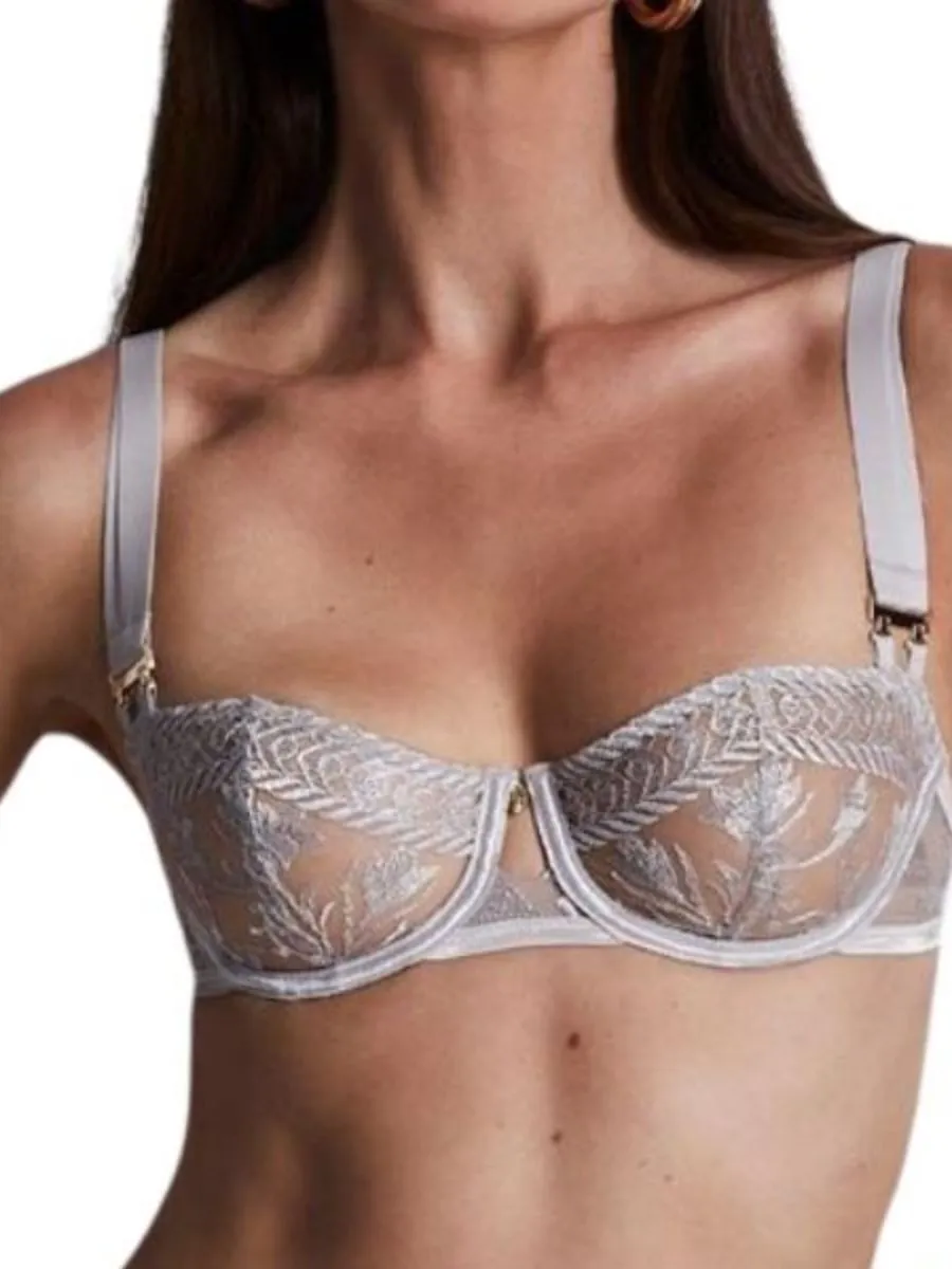 Magnetic Spell Half Cup Demi Bra - Platinum