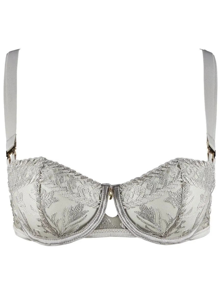 Magnetic Spell Half Cup Demi Bra - Platinum