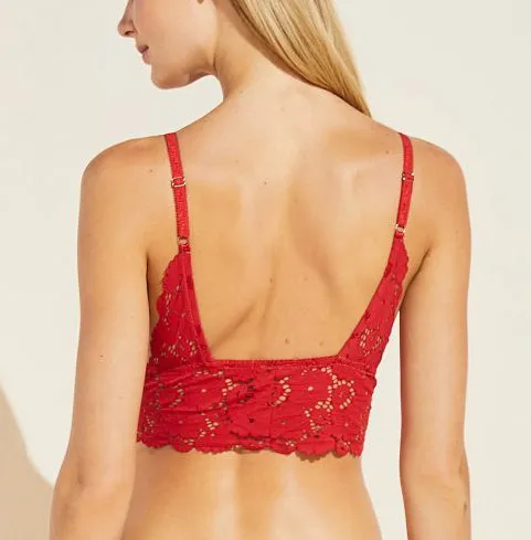 NAYA Longline Bralette in Haute Red