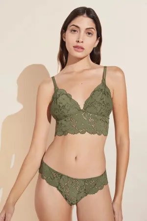 NAYA Longline Bralette in Olive