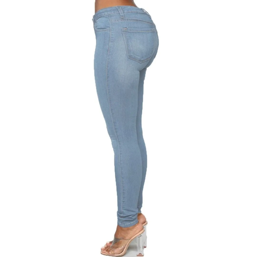 Plus Size Women's Denim Leggings