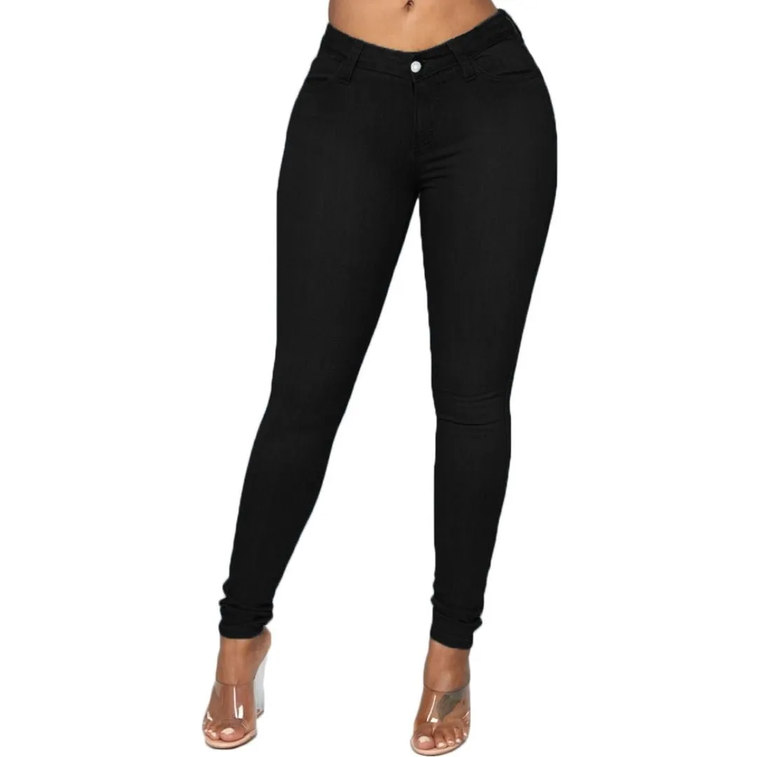 Plus Size Women's Denim Leggings