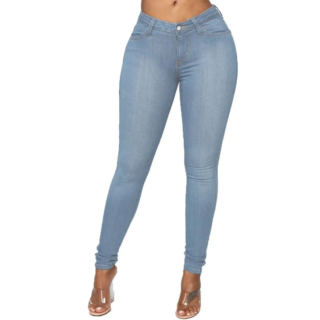 Plus Size Women's Denim Leggings