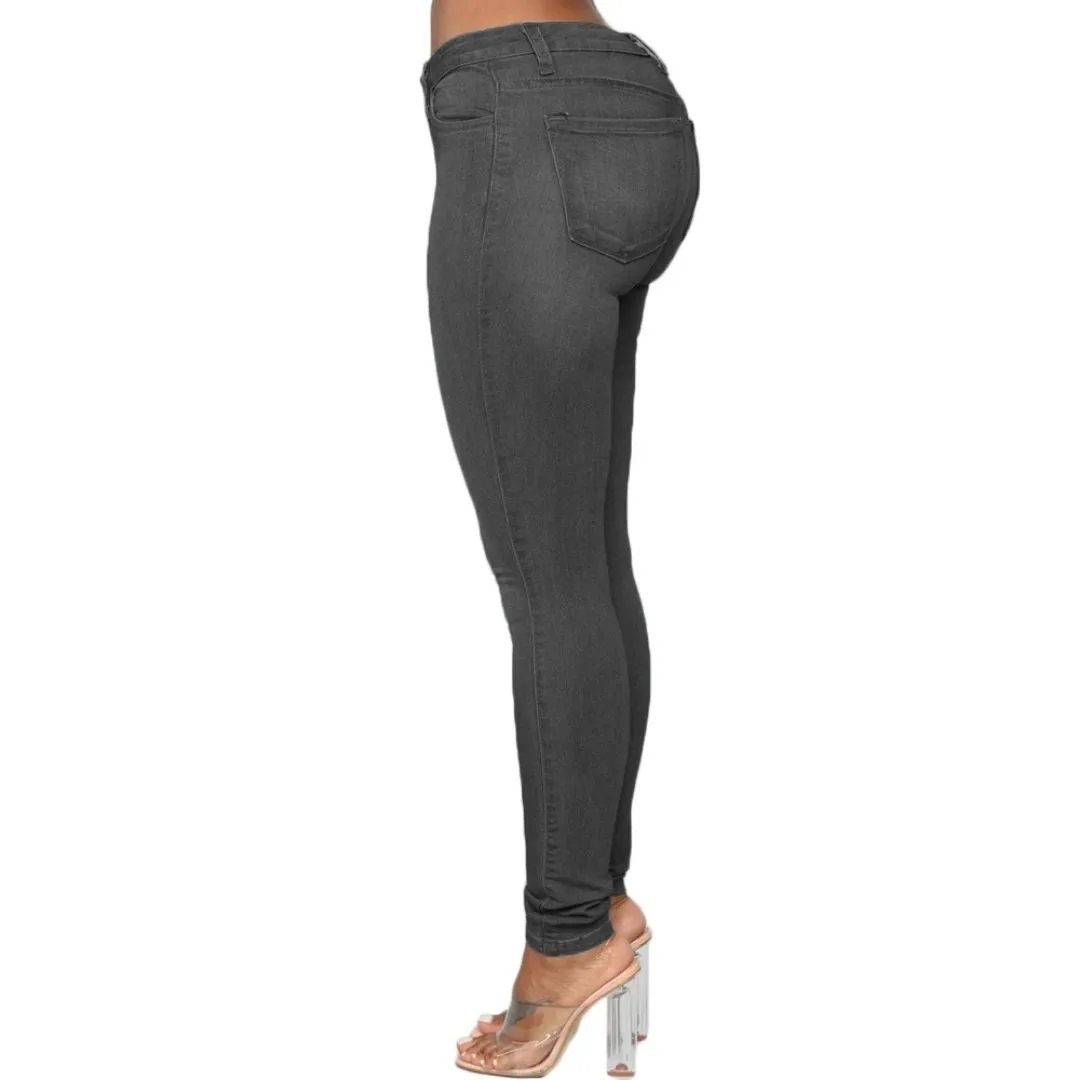 Plus Size Women's Denim Leggings