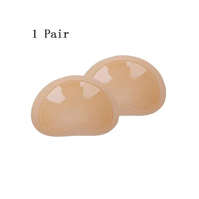 Push Up Invisible Bra Pads Silicone Lift Up Bra Chest Sticker Swimsuit  Breathable Bikini Bra Pad for Women