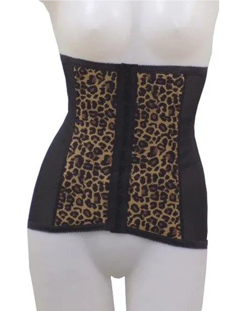 Rago Shapewear High Waisted Waist Cincher Leopard Lg