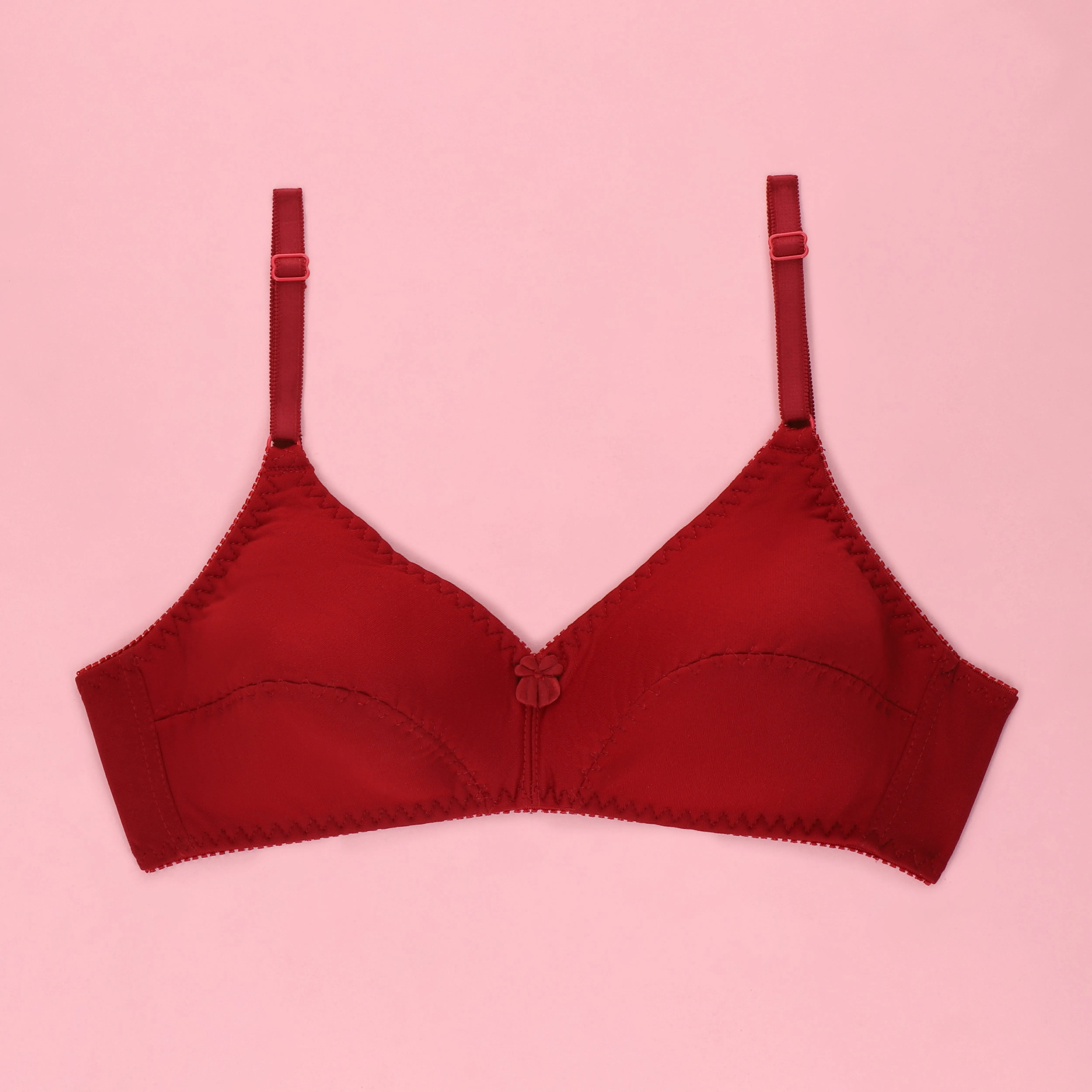 Sajiero Ample Single Padded Casual Wireless Bra