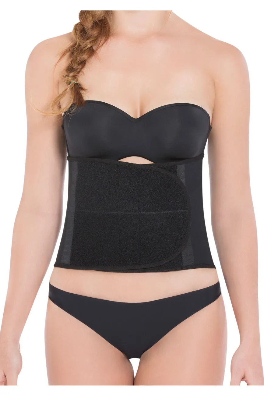 Siluet PL3 Postpartum Cincher with Adjustable Belly Wrap-Black-2XL-3XL