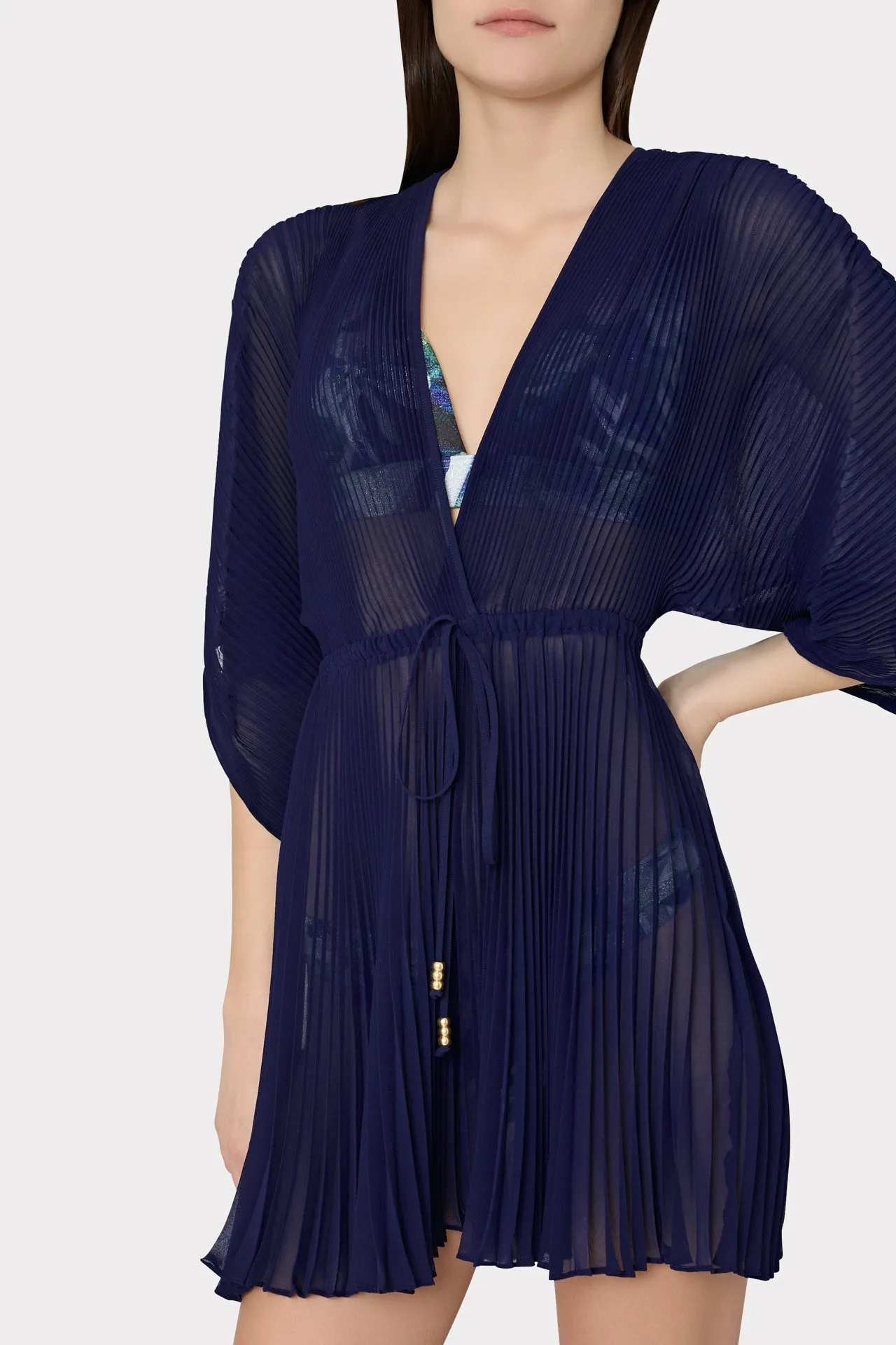 Solid Chiffon Tie Cover-Up