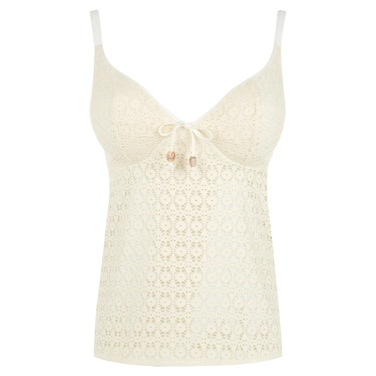 Spirit Linen Ivory Tankini Top - Freya Swim