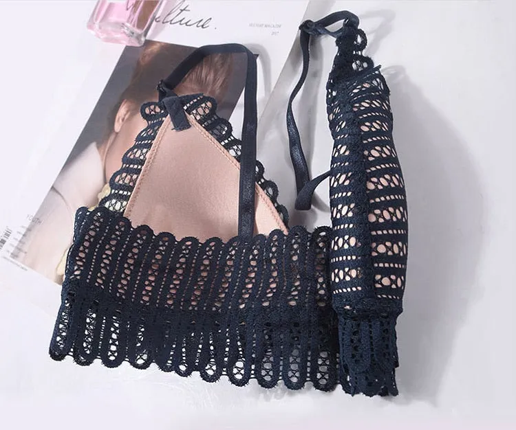 TEEK - Triangle Front Close Lace Bra