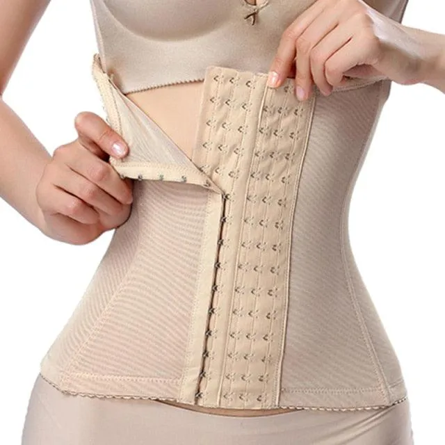 Trending Waist Trainer Body Shaper - Slim Belt For Women - Tummy Control Modeling Strap Waste Corset Fajas Colombiana (FHW1)