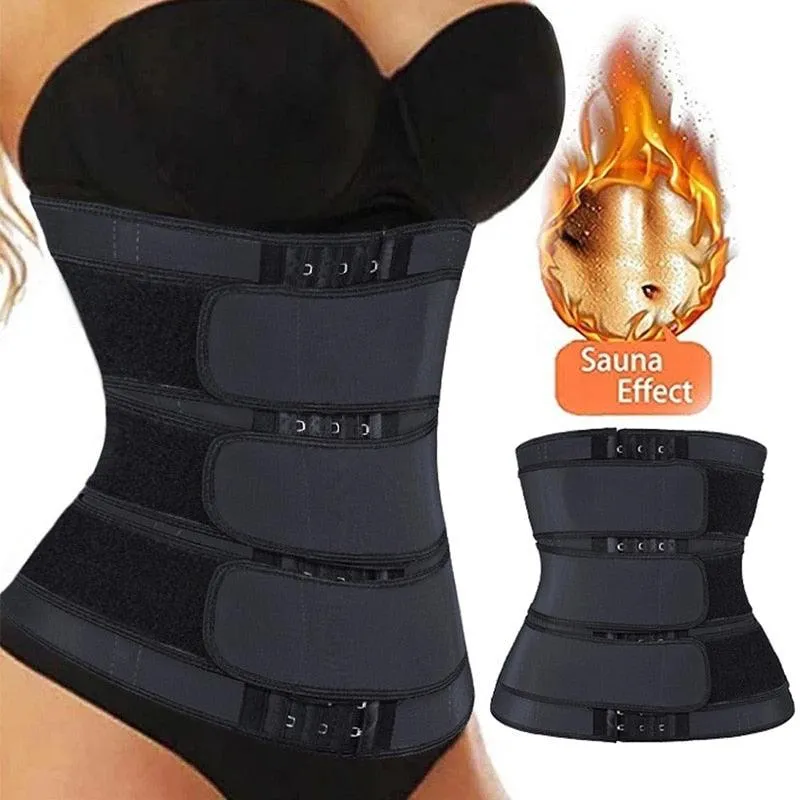 Trending Waist Trainer Body Shaper - Slim Belt For Women - Tummy Control Modeling Strap Waste Corset Fajas Colombiana (FHW1)