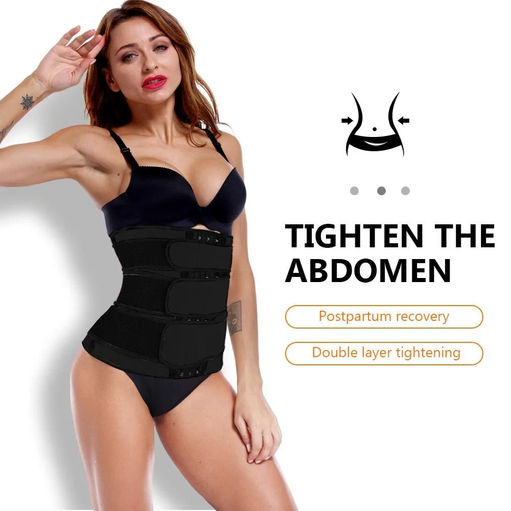 Trending Waist Trainer Body Shaper - Slim Belt For Women - Tummy Control Modeling Strap Waste Corset Fajas Colombiana (FHW1)