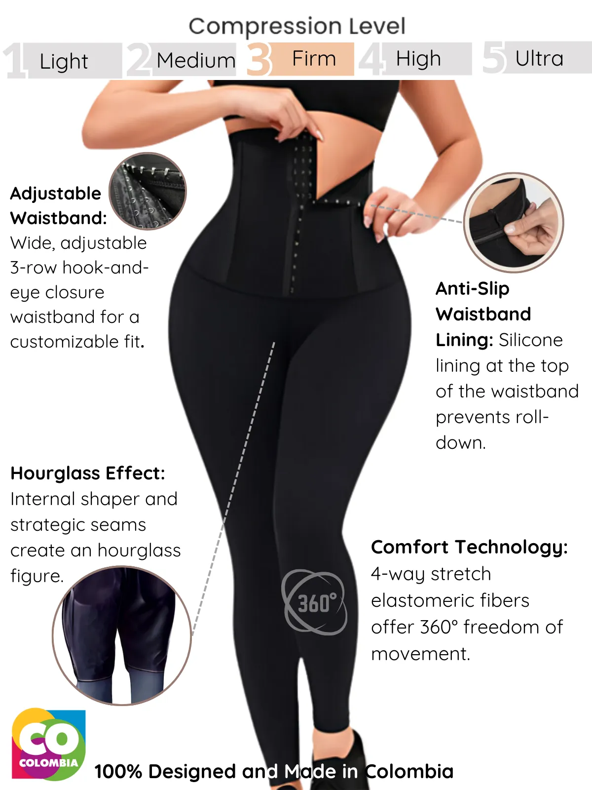 Tummy Control Leggings with Powernet & Butt Lift – Ultimate Shaping, Support, and Comfort